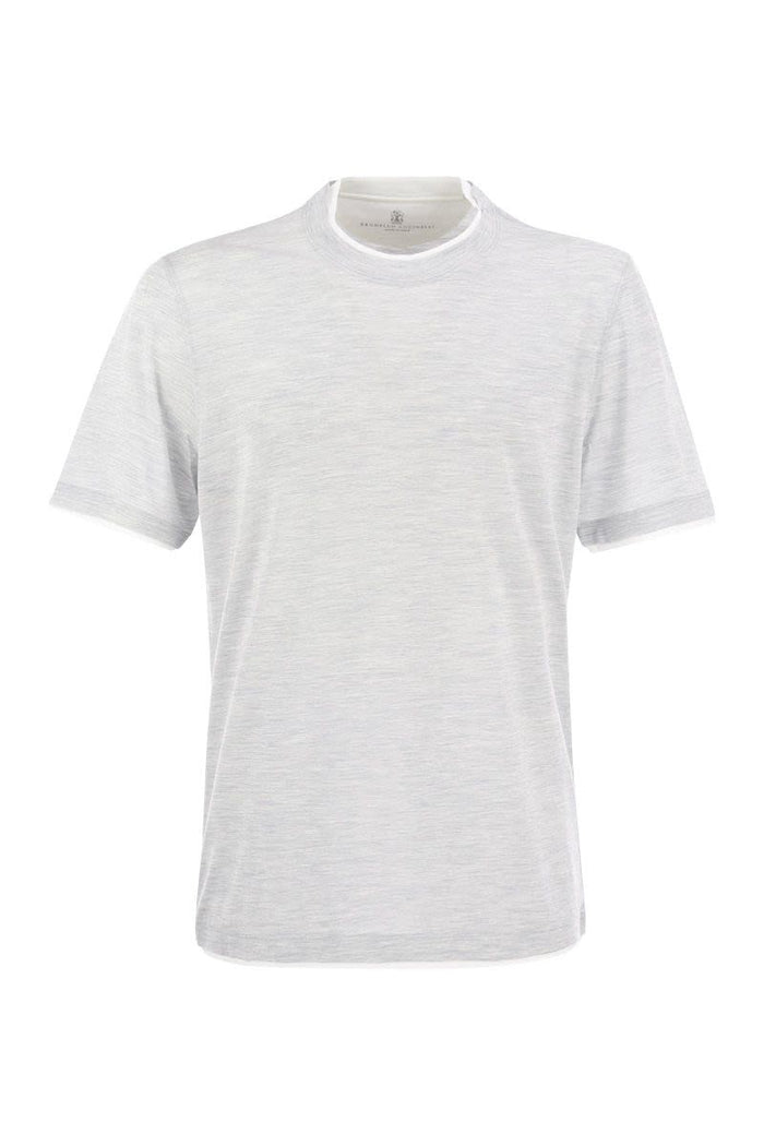 Brunello Cucinelli Slim Fit Crew-Neck T-Shirt In Lightweight Cotton Jersey