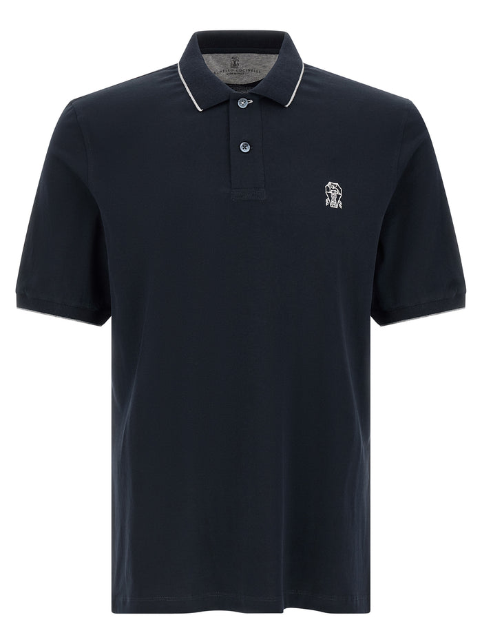Brunello Cucinelli Stretch Jersey Polo Shirt