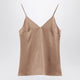 Brunello Cucinelli Light Beige Silk-Blend Tank Top