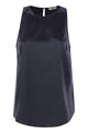 Brunello Cucinelli Stretch Silk Satin Top With Jewellery