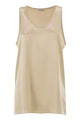 Brunello Cucinelli Stretch Silk Satin Crew Neck Top