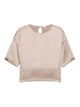 Brunello Cucinelli Camel Silk Elastan Blouse