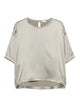 Brunello Cucinelli Green Silk Elastan Blouse