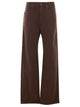 Brunello Cucinelli Brown Brunello Cucinelli Womens Contemporary Loose Cotton Denim Jeans Featuring A Signature Monile Logo Detail.