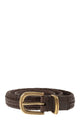 Brunello Cucinelli Braided Stretch Leather Belt
