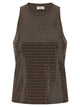 Brunello Cucinelli 'Dazzling Check Embroidery' Top