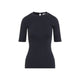 Brunello Cucinelli Blue Rib T-Shirt