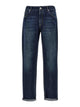 Brunello Cucinelli Logo Embroidery Jeans