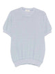 Piacenza Cashmere Short Sleeve Crew-Neck Sweater