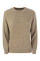 Brunello Cucinelli English Rib Cashmere Sweater With Monile