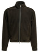 Mfpen Covet Zippered Black Organic Cotton Sweater