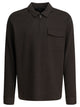Vince Brown Cotton Blend Polo Shirt