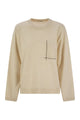 Brunello Cucinelli Virgin Wool, Cashmere And Silk Sweater With Shiny Pocket Detail