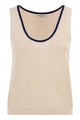 Brunello Cucinelli Cotton Mesh Knit Top