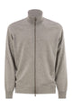 Brunello Cucinelli High-Necked Cashmere Cardigan With Zip