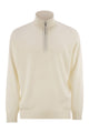 Brunello Cucinelli High-Necked Cashmere Sweater With Zip Opening
