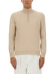 Brunello Cucinelli Cashmere Half-Zip Turtleneck Sweater