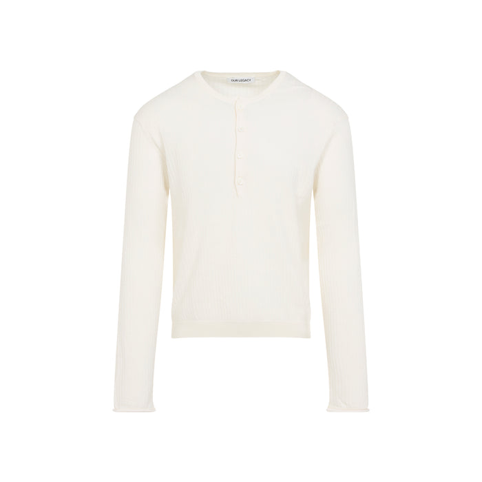 Our Legacy Our Legacy Fine Henley Cotton Crepe Sweater