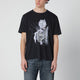 Our Legacy Black T-Shirt With Cybernetic Angel Print