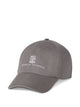 Brunello Cucinelli Baseball Cap In Garment-Dyed Twisted Cotton Gabardine With Embroidered Logo