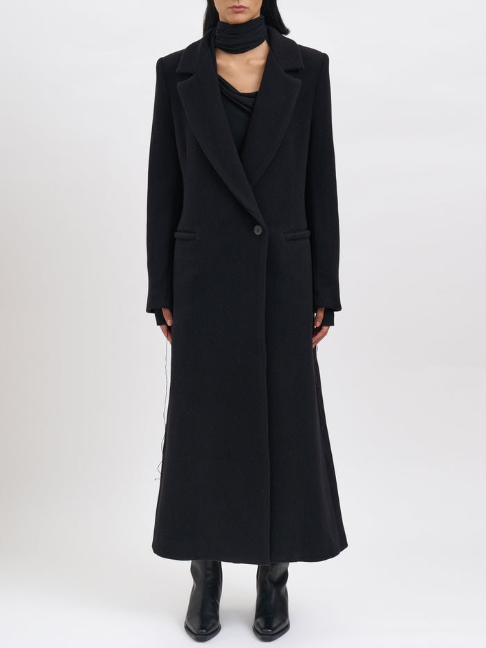 Andrea Ya'aqov Long Wool And Cashmere Coat