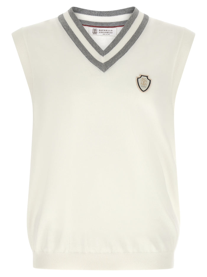 Brunello Cucinelli Logo Patch Vest