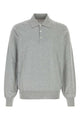 Brunello Cucinelli Grey Cotton Polo Shirt