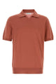 Brunello Cucinelli Brick Cotton Polo Shirt