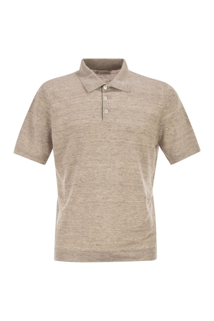 Brunello Cucinelli Linen And Cotton Knit Polo
