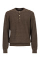 Brunello Cucinelli Cotton And Linen Half-Ribbed Crew Neck Jumper