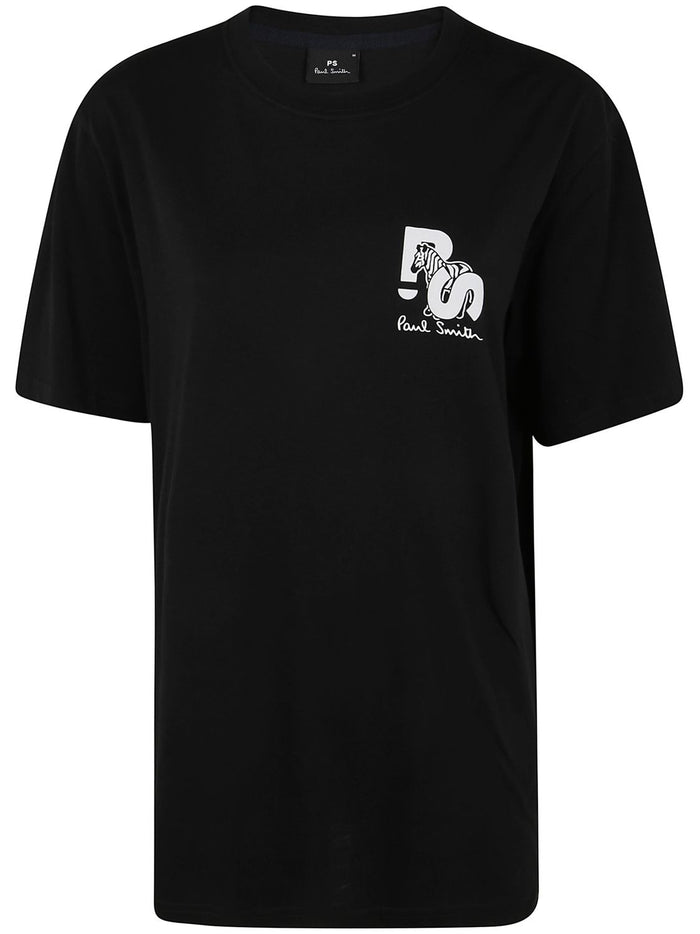 Ps Paul Smith Mens Regular Fit Short Sleeves T-Shirt Ps Zebra