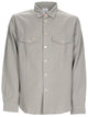 Ps Paul Smith Grey Cotton Lyocell Hemp Shirt