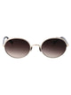 Matsuda Palladium White Smoke Grey Gradient Titanium Sunglasses