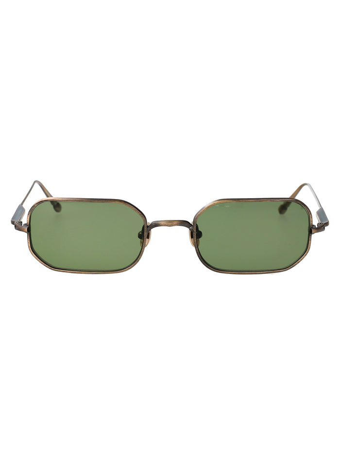 Matsuda Antique Gold Se Green Metal Sunglasses