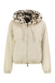 Moose Knuckles Eaton Bunny Gold - Reversible Hooded Jacket With Animal-Print Faux Fur