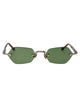 Matsuda Antique Gold - Dark Tortoise Sage Green Metal Sunglasses