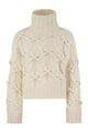 Brunello Cucinelli Braided High-Necked Cashmere Sweater