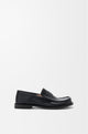 Loewe Black Campo Flap Back Calfskin Loafers