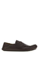 Loewe Dark Brown Leather Rambla Loafers
