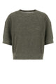 Brunello Cucinelli Sage Green Linen Blend Sweater