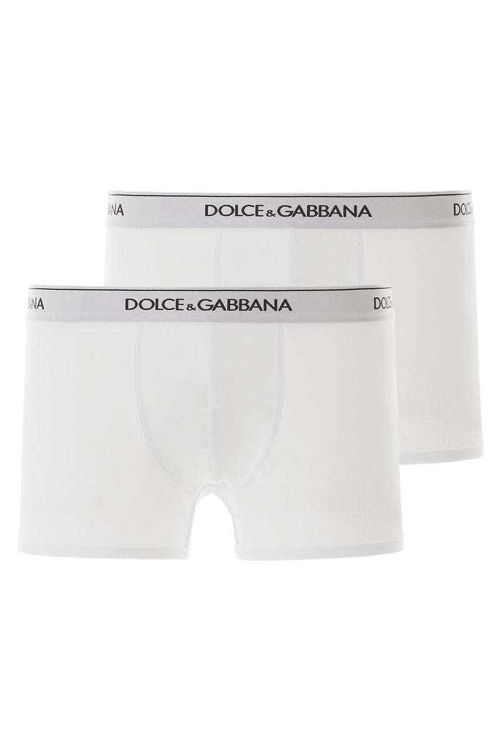 Dolce & Gabbana Set Of 2 Boxers With Logo Waistband