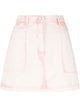 Alberta Ferreti Pink And Purple Cotton Skirt