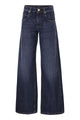 Brunello Cucinelli Wide Trousers In Authentic Denim With Jewellery