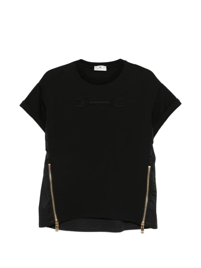 Elisabetta Franchi Black Cotton Sweater