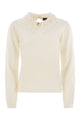 Fabiana Filippi Platinum Jersey With Macramé Lace