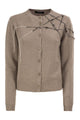 Fabiana Filippi Virgin Wool, Silk And Cashmere Cardigan With Jewel Embroidery