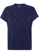 Fabiana Filippi Platinum Cap Sleeve Sweater With Embrodery