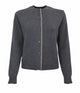 Fabiana Filippi Grey Round Neck Button Sweater