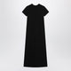The Frankie Shop Malo Maxi T-Shirt Dress In Cotton Black