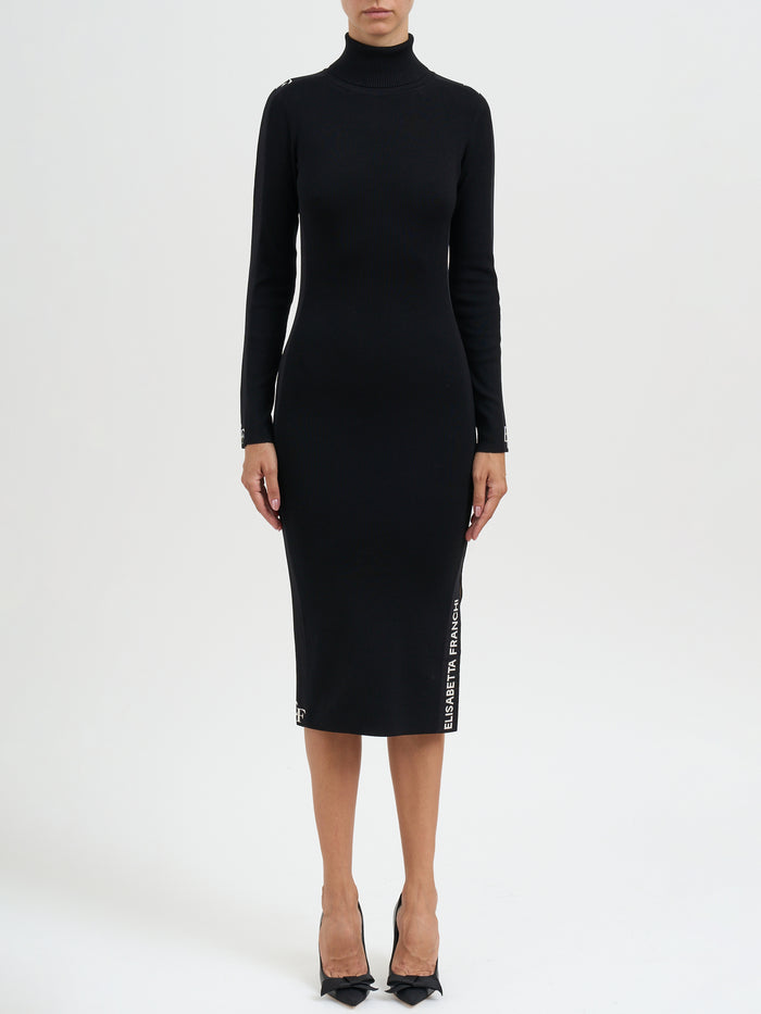 Elisabetta Franchi Viscose Dress With Bands